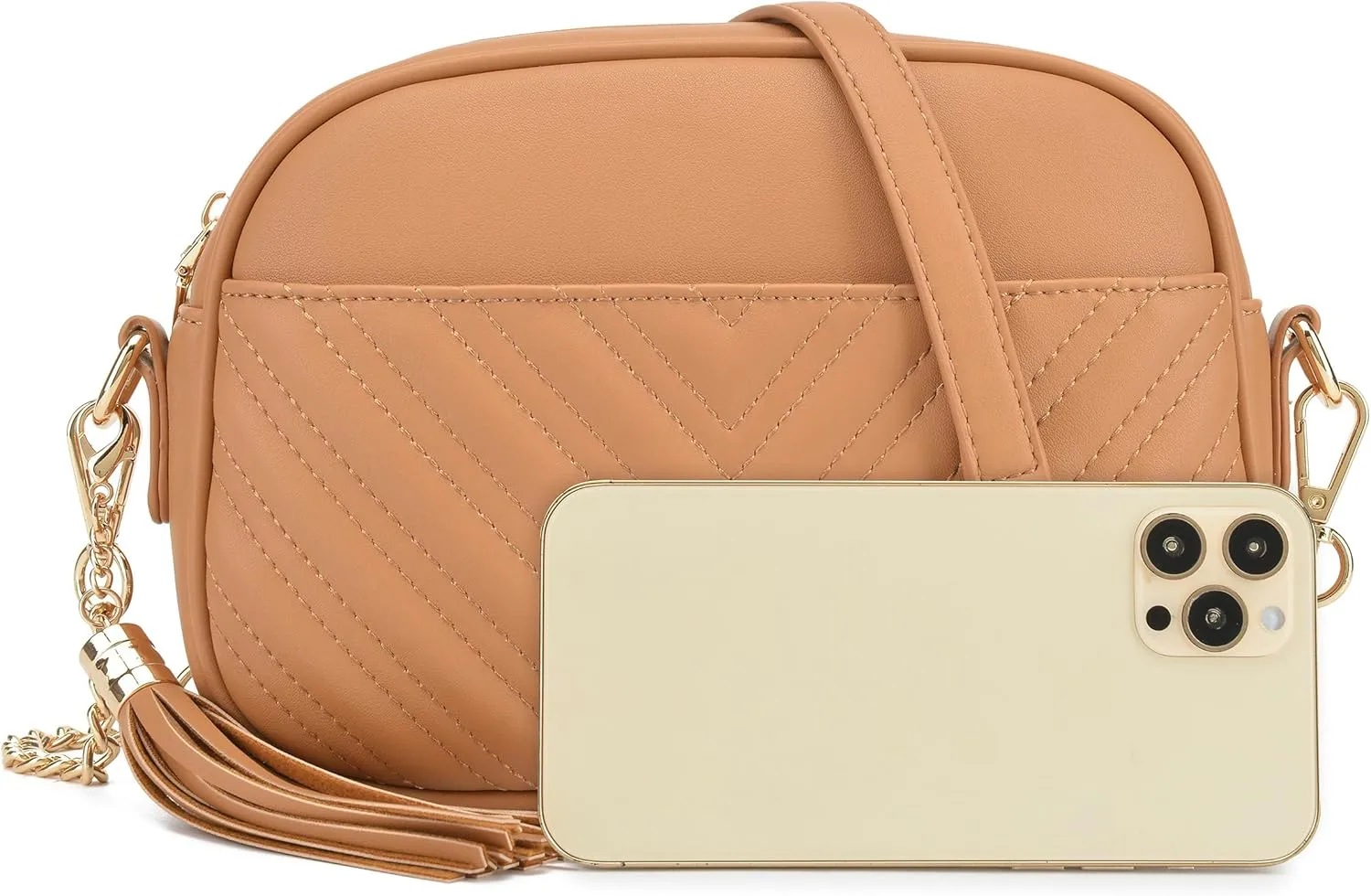 lola mae Quilted Crossbody Bag, Trendy Design Shoulder Purse