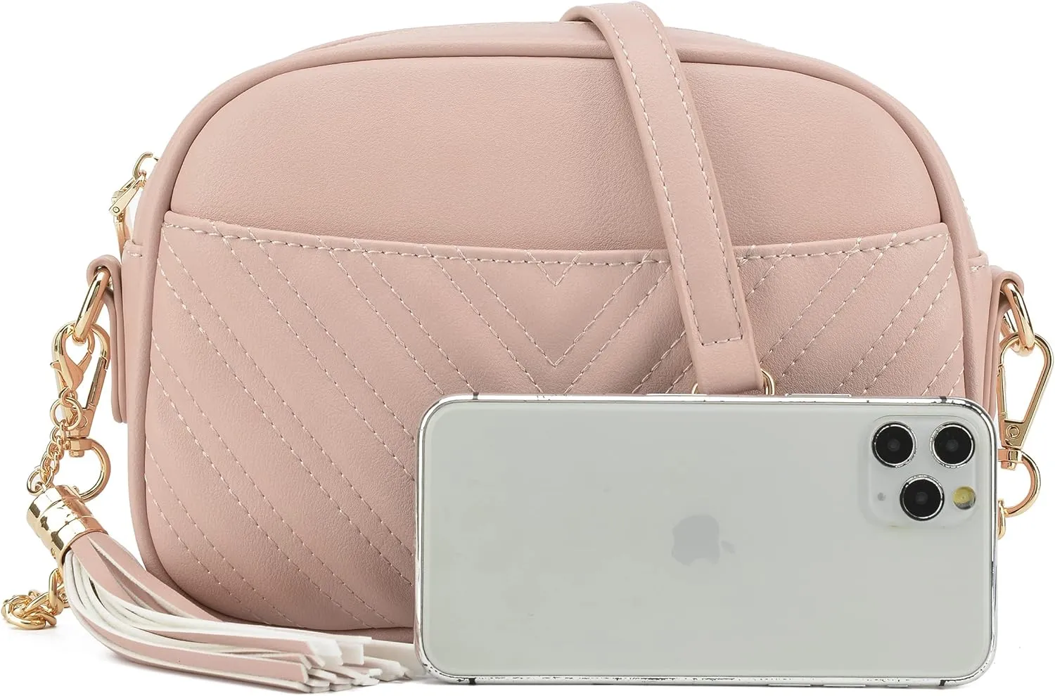 lola mae Quilted Crossbody Bag, Trendy Design Shoulder Purse