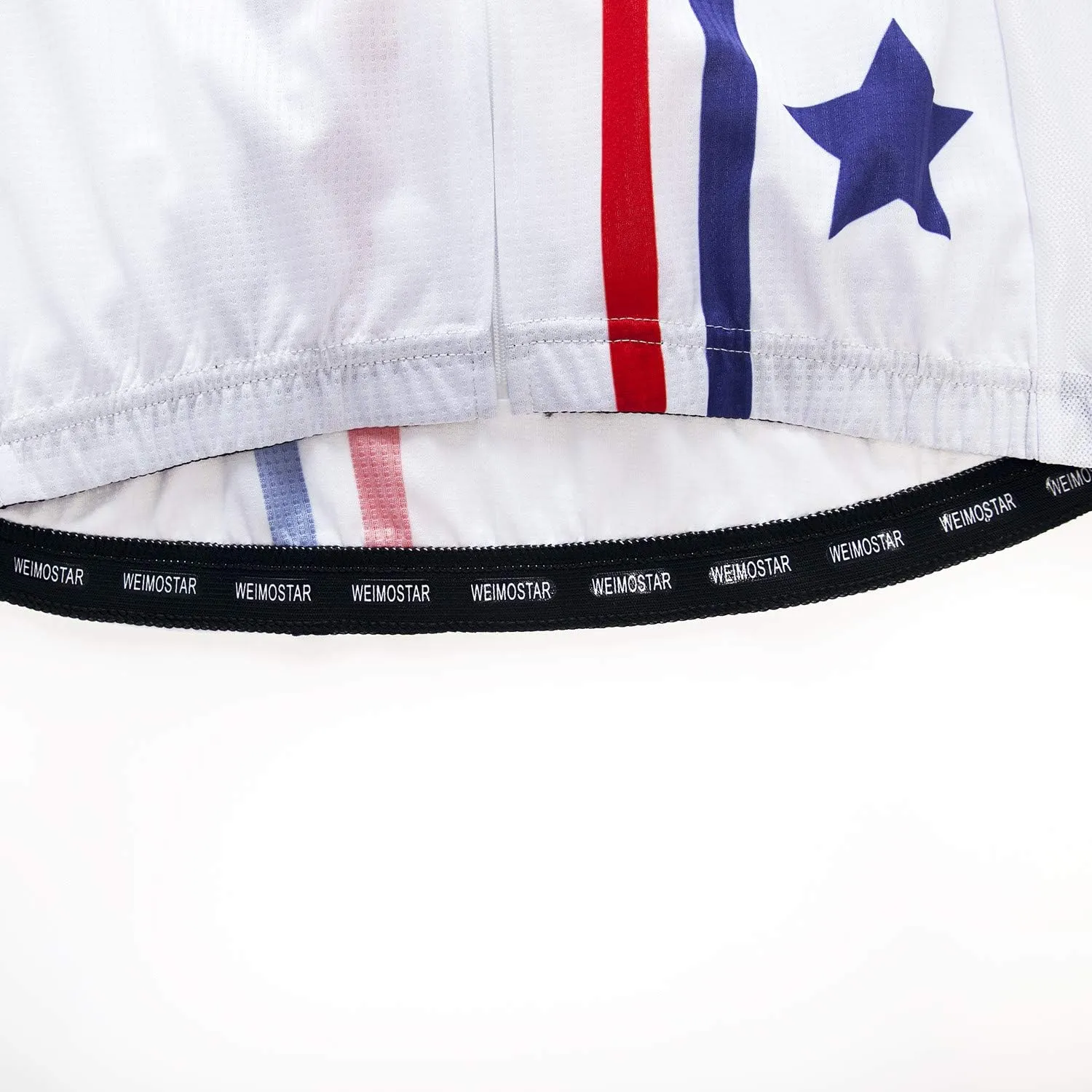 Men Cycling Jersey USA Bike Short Sleeve 3-Pockets Breathable Quick-Dry Shirt Tops S-3XL