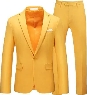 Men Suit Casual Two- Suit Love Printed Coat Jacket Pants Suit Comfortable Soft Vest Pant Two- Sets Suit for Men Slim