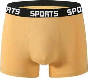 Mens Boxer Briefs Cotton Underwear Comfy Breathable Sport Short Leg Boxer Briefs Mens Sexy Underwear for Straight Men