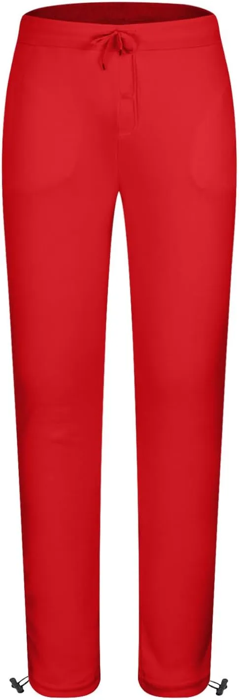 Men's Casual Sweatpants Elastic Waist Drawstring Lounge Pants Cozy Straight Leg Trousers Hiking Jogger Pants Pockets