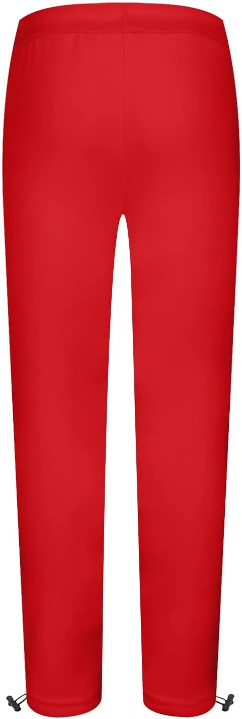 Men's Casual Sweatpants Elastic Waist Drawstring Lounge Pants Cozy Straight Leg Trousers Hiking Jogger Pants Pockets