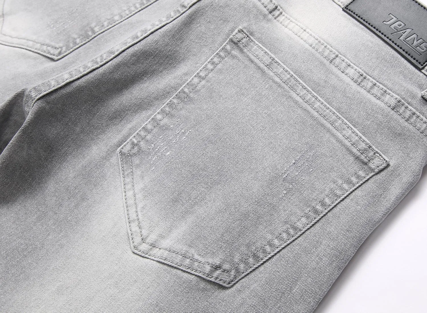 Men's Fashion Washed Straight Fit Slim Jeans