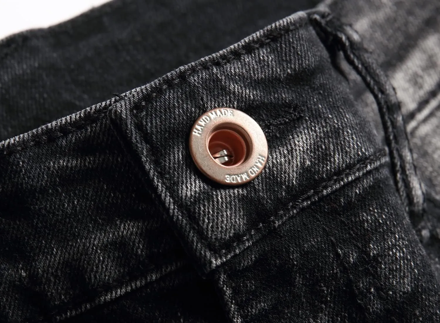 Men's Fashion Washed Straight Fit Slim Jeans