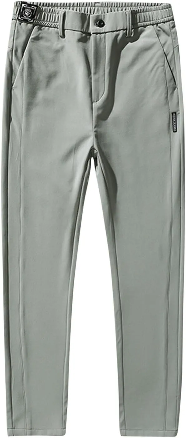 Mens Sweatpants Slim Fit Breathable Quickly-Dry Running Hiking Golf Pants Lightweight Casual Athletic Work Trousers