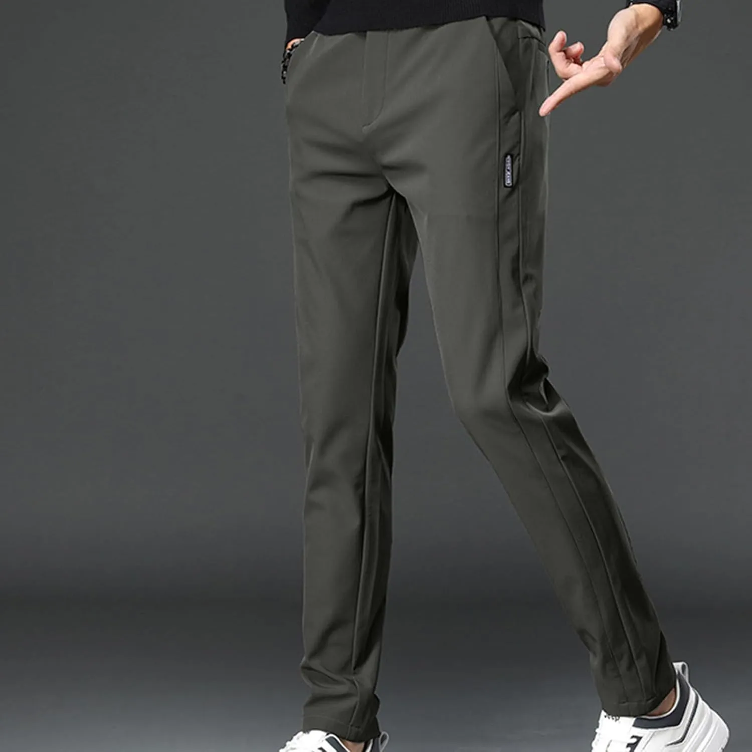 Mens Sweatpants Slim Fit Breathable Quickly-Dry Running Hiking Golf Pants Lightweight Casual Athletic Work Trousers