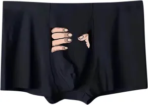 Men's Underwear Micro Modal Dual Pouch Trunks Support Ball Pouch Bulge Enhancing Boxer Briefs for Men Breathable Sexy Panties