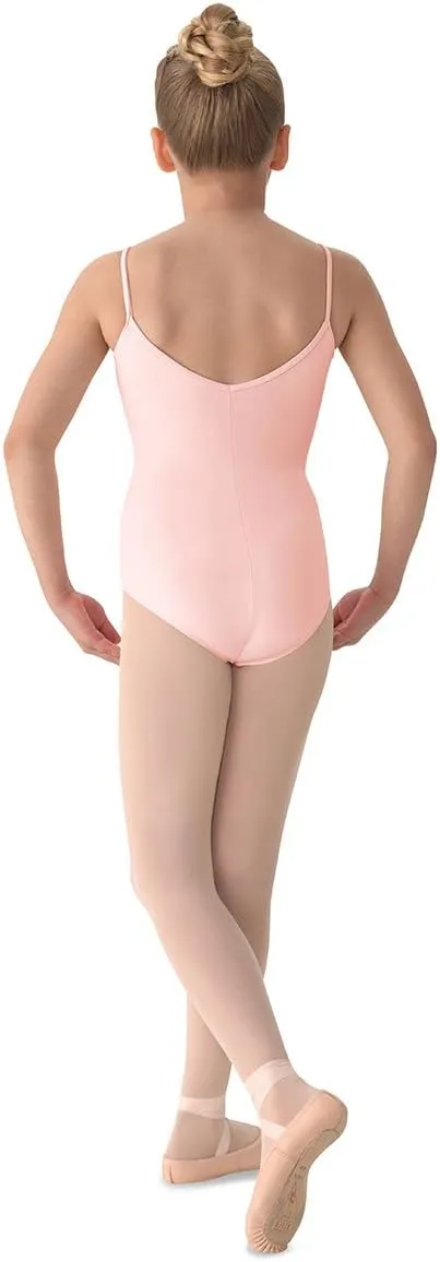 Mirella Girl's Classic V-Back Camisole Dance Leotard