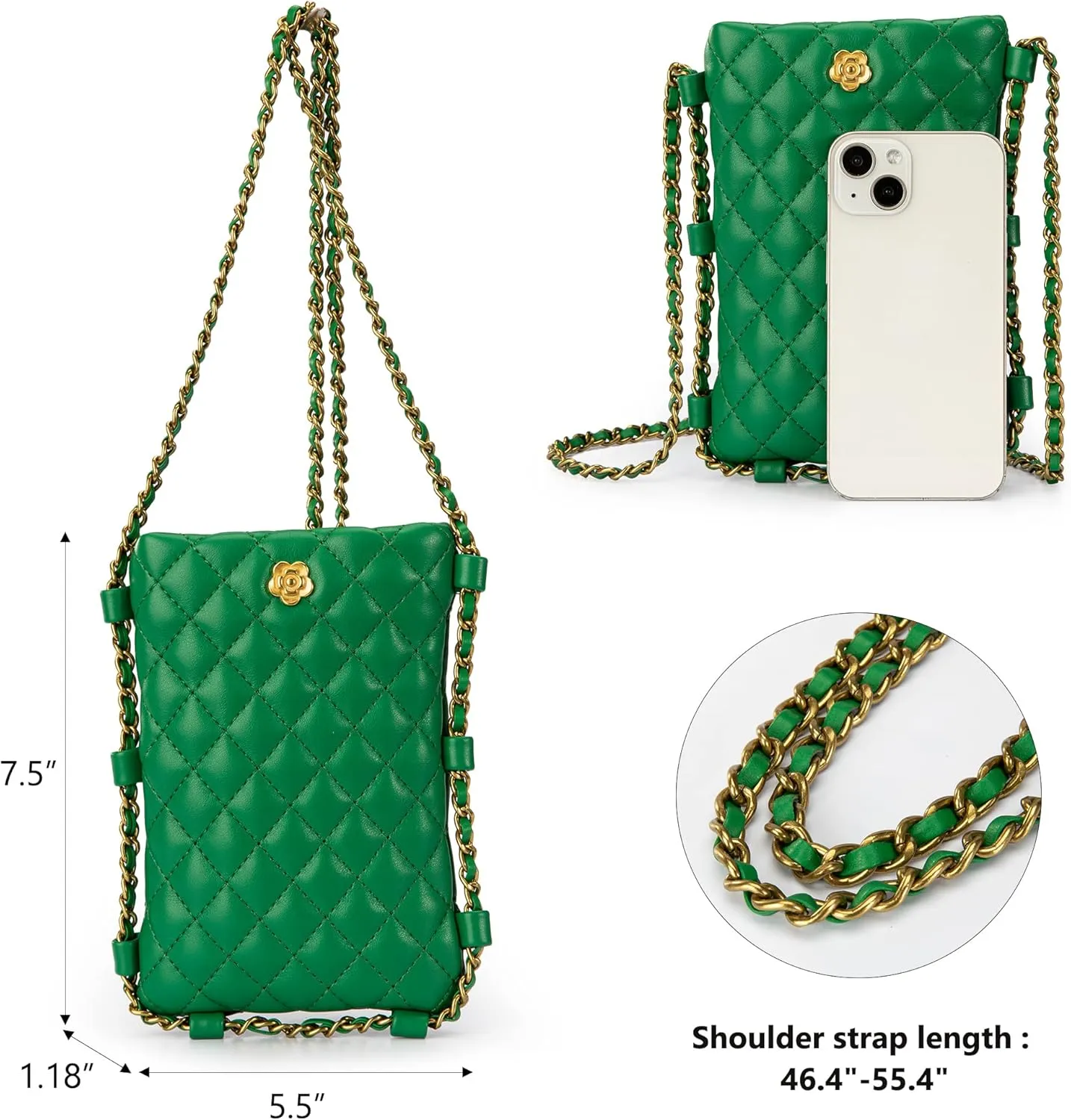 Montana West Quilted Small Crossbody Bags for Women Trendy Cell Phone Purse