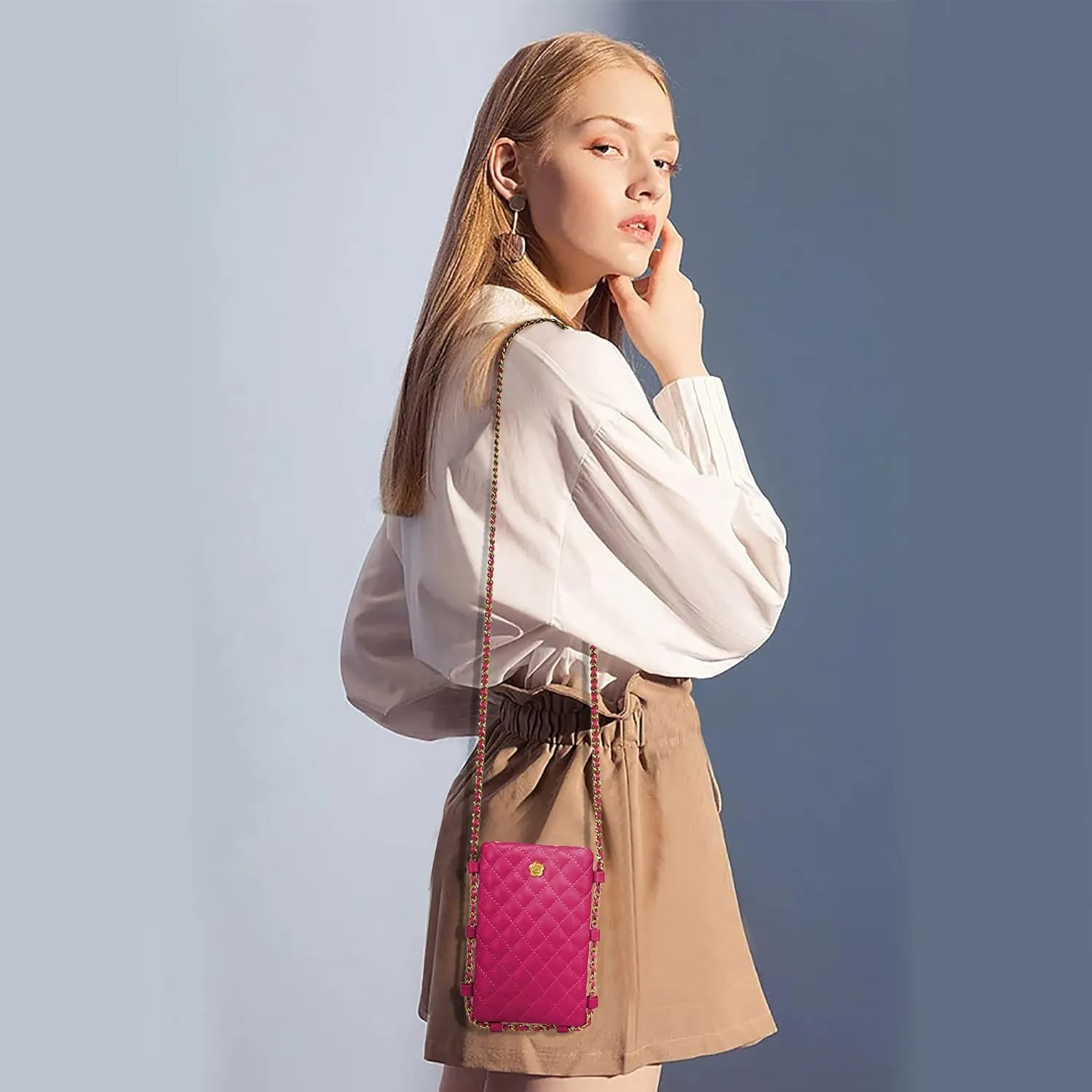 Montana West Quilted Small Crossbody Bags for Women Trendy Cell Phone Purse