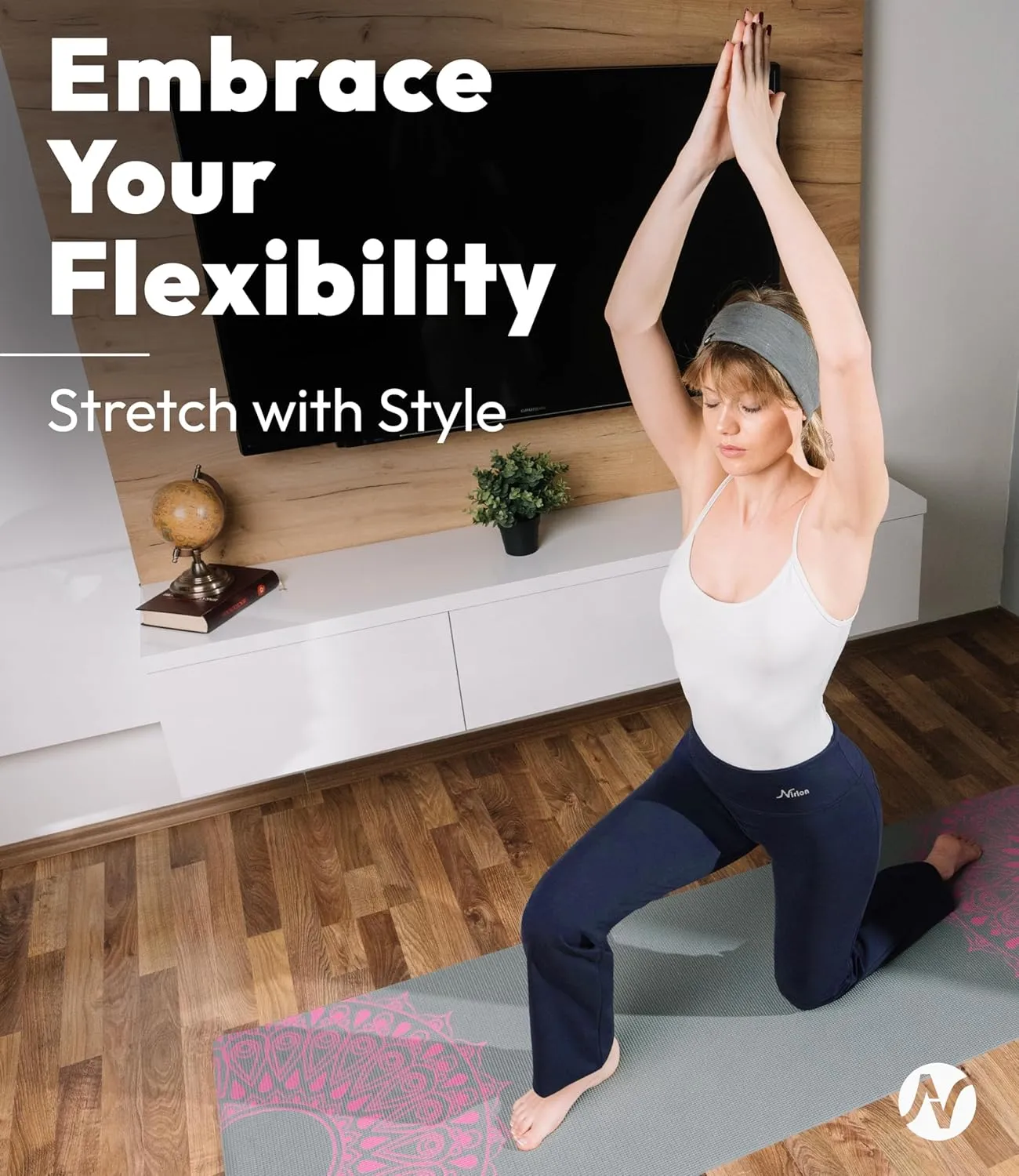 Nirlon Straight Leg Yoga Pants - Yoga Pants for Women Soft & Breathable Womens Leggings for Gym & Yoga Regular & Plus Size