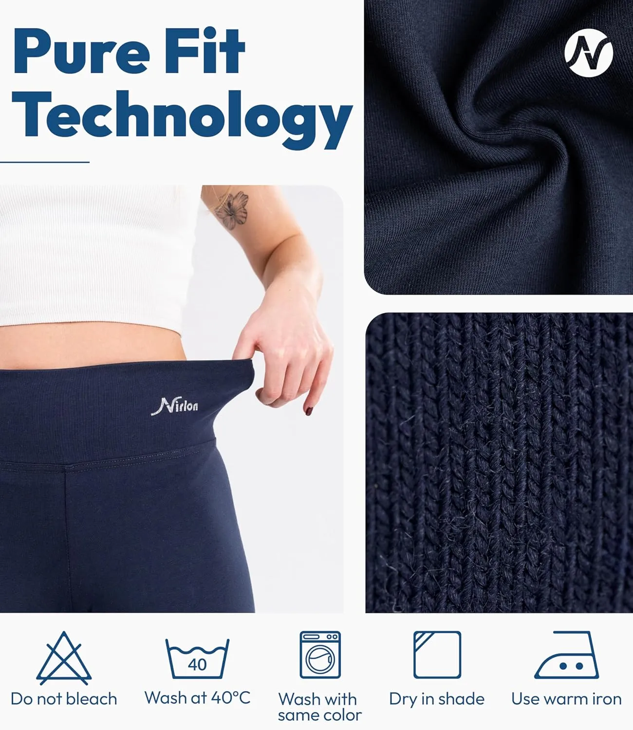 Nirlon Straight Leg Yoga Pants - Yoga Pants for Women Soft & Breathable Womens Leggings for Gym & Yoga Regular & Plus Size