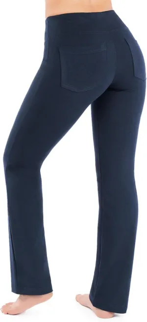 Nirlon Yoga Pants with Pockets - Yoga Pants with Pockets for Women Breathable Leggings with Pockets Regular & Plus Size Pants
