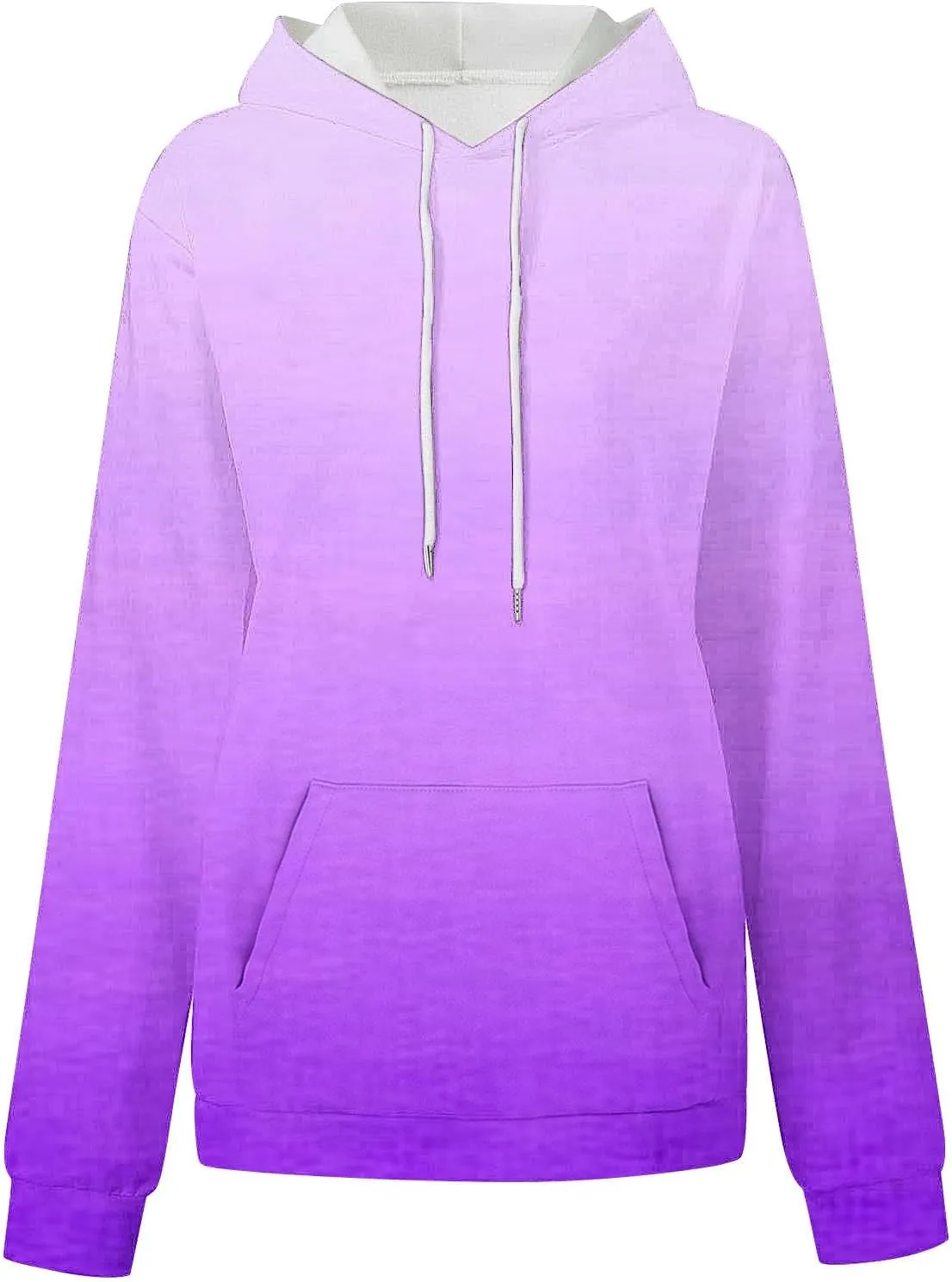 Oversized Sweatshirts for Women Loose Fit Fall Pullover Tops Neon Print Drawstring Hoodies Cute Trendy Clothes 2024