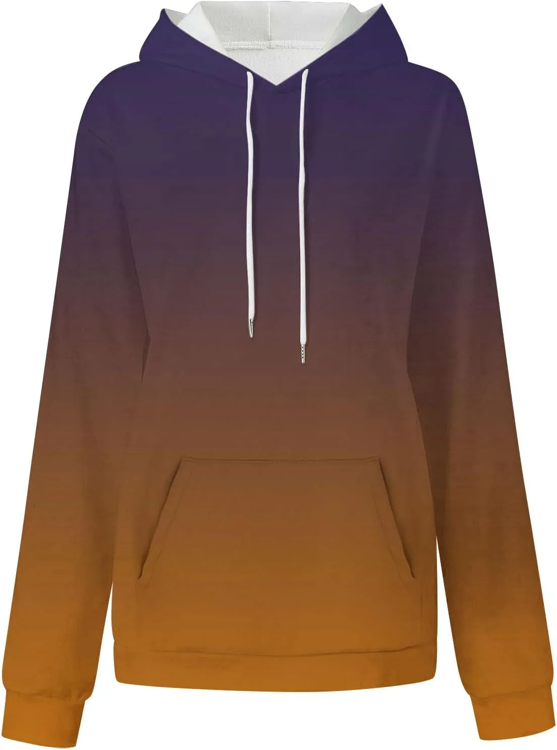 Oversized Sweatshirts for Women Loose Fit Gradient Color Long Sleeve Causal Hooded Shirts Fashion Pullover Hoodies