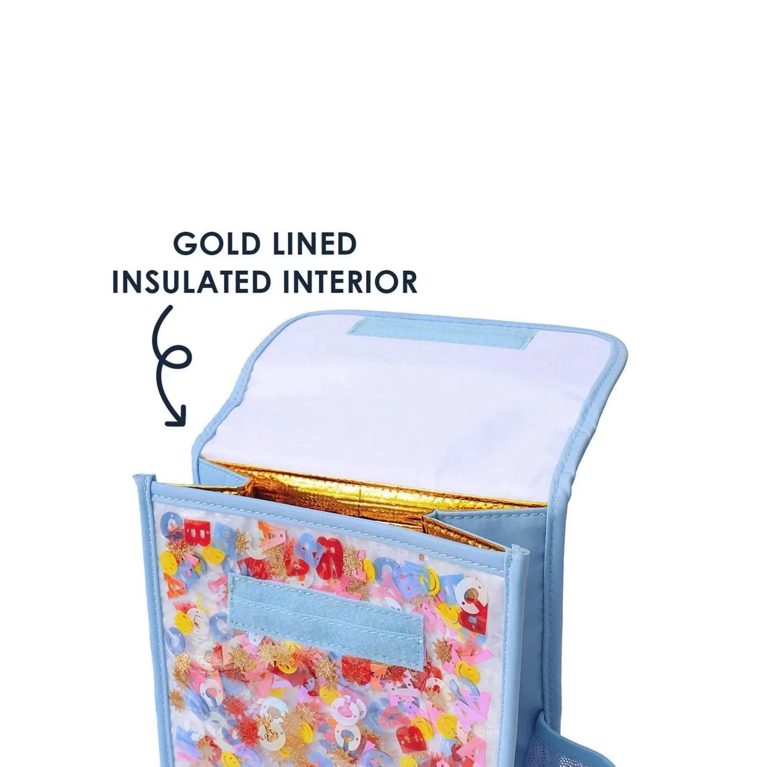 Packed Party Little Letters Confetti Insulated Lunchbox