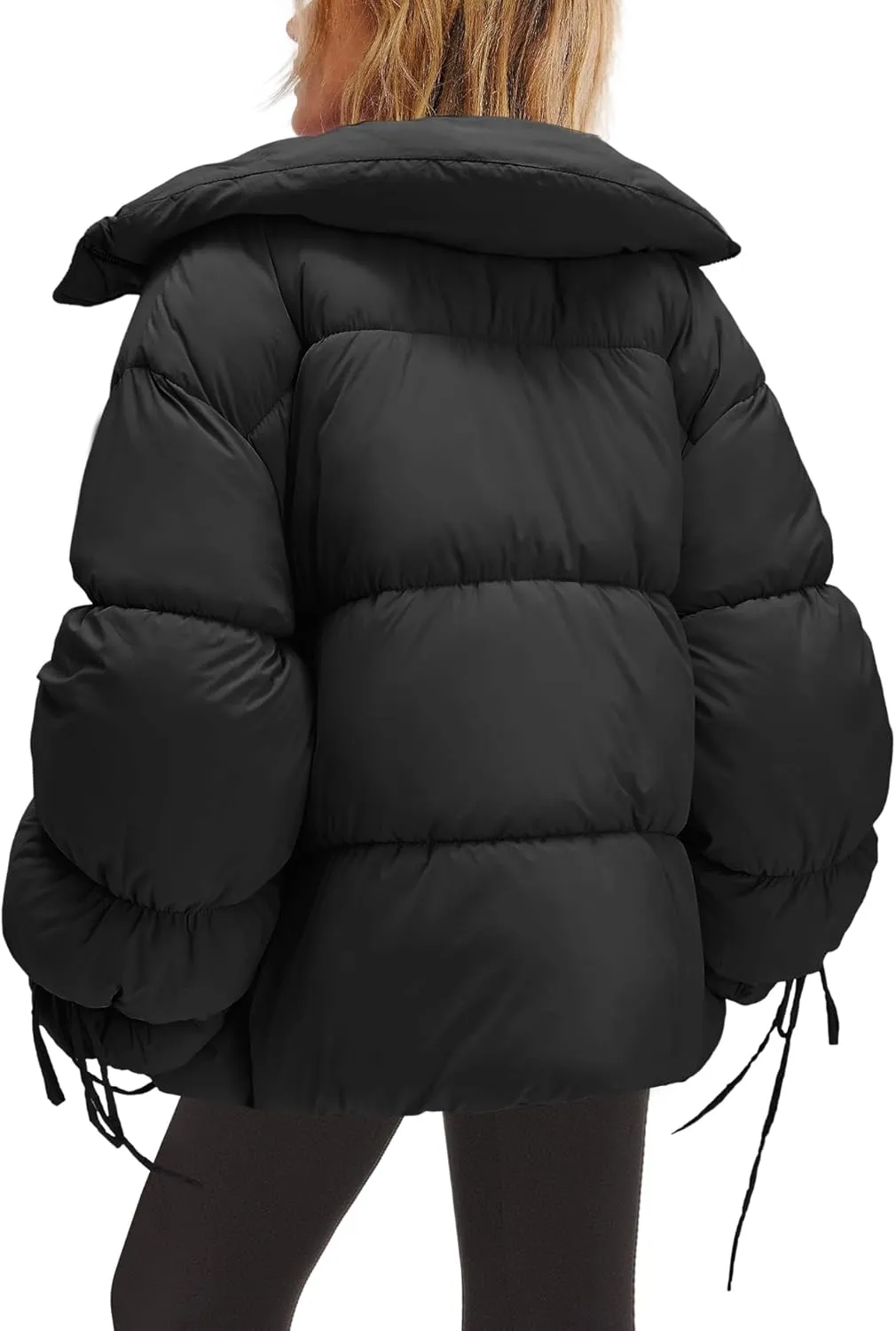 Panadila Womens Oversized Puffer Jacket Warm Winter Cozy Coats Casual Baggy Full Zip Up Puffer Coat with Pockets