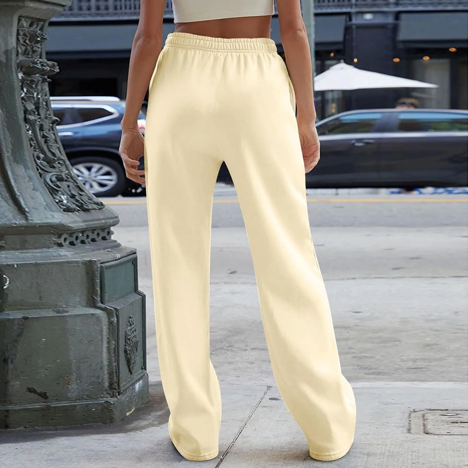 Pants for Women, Trousers Sweatpants Palazzo Casual High Waisted Trendy Pants Yoga