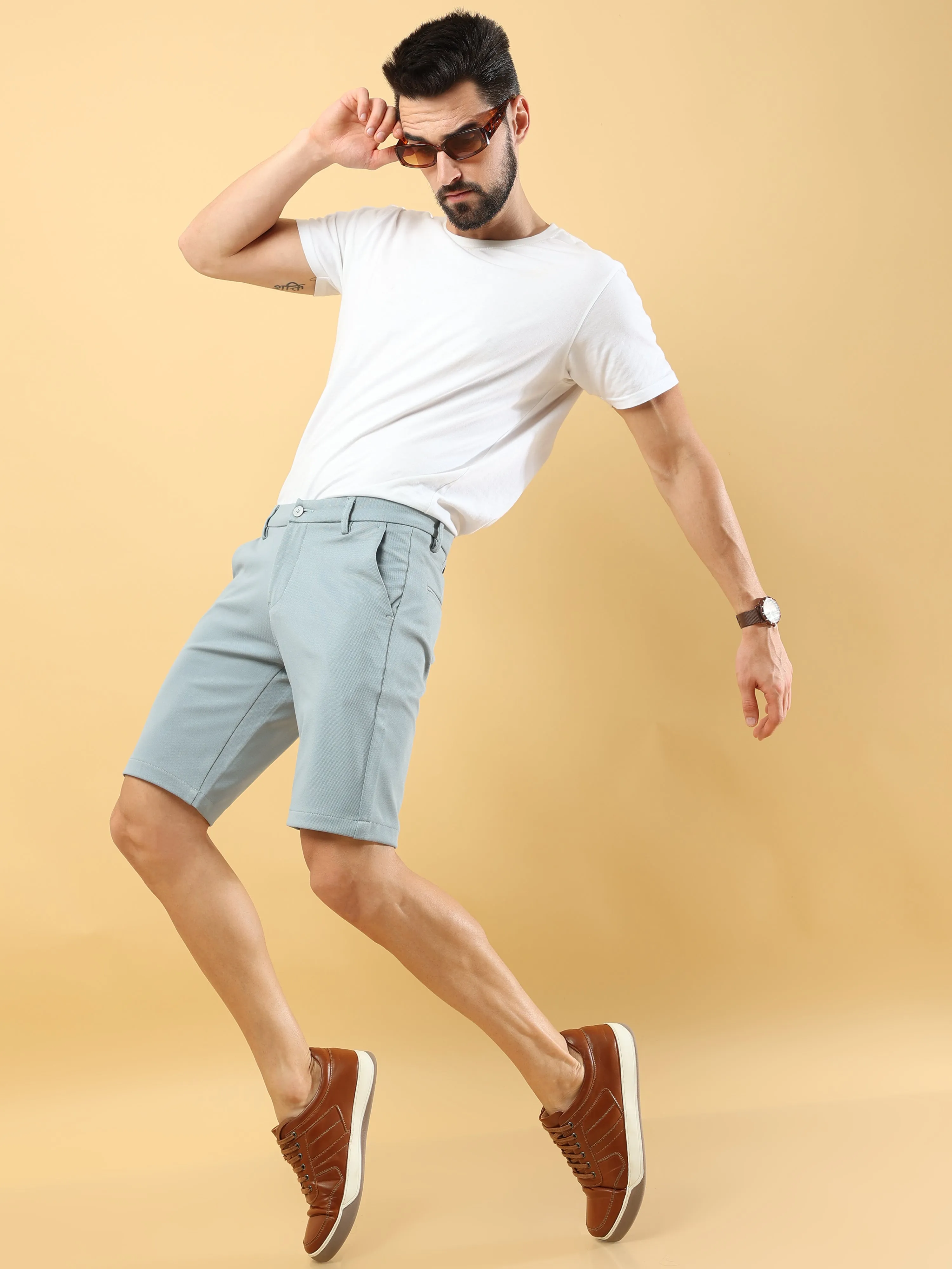 Power Stretch Ocean Blue Shorts