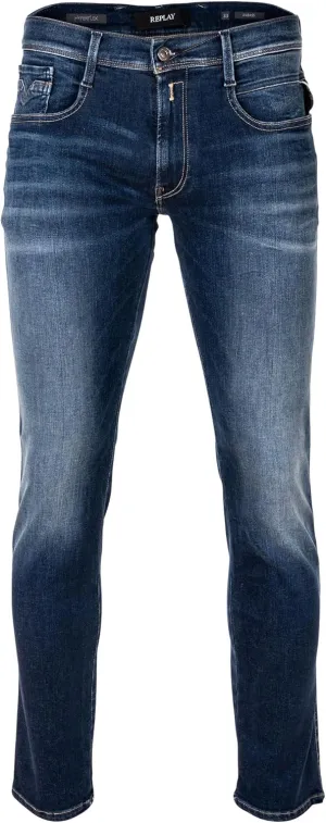 Replay Men's Anbass Slim-Fit Hyperflex Jeans with Stretch