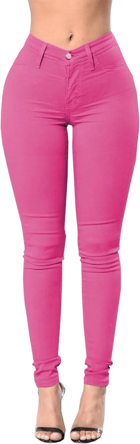 Ripped Skinny Jeans for Women High Waisted Stretch Slim Fit Distressed Butt Lifting Denim Jeans Pants