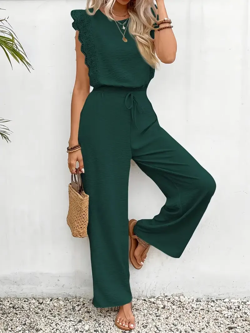 Serena  Lace Trim Two-Piece Set