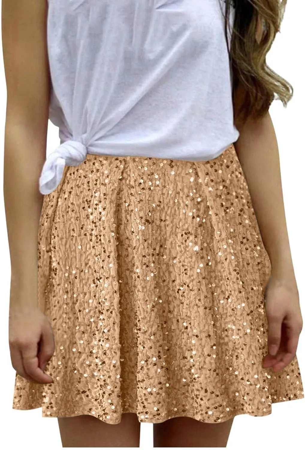 Skirts for Women Floral Graphic Midi Knee Length Loose Fit Ruched Skort Women 2025 Fashion