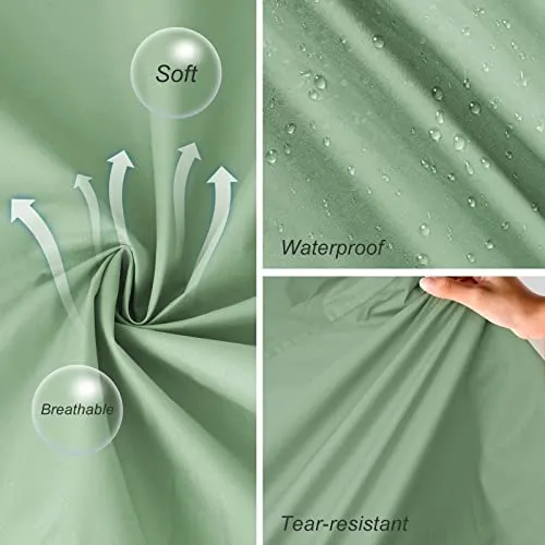 Stylish Long Rain Poncho Unisex Raincoat with Waterproof Flap Pocket