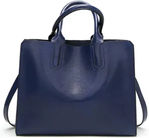 Stylish Pink Leather Satchel Handbag for Women - Versatile Tote, Crossbody, and Shoulder Bag