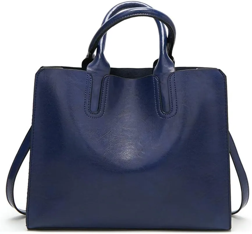 Stylish Pink Leather Satchel Handbag for Women - Versatile Tote, Crossbody, and Shoulder Bag