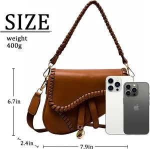 Stylish saddle bag Women's handbag Trendy shoulder bag crossbody bag