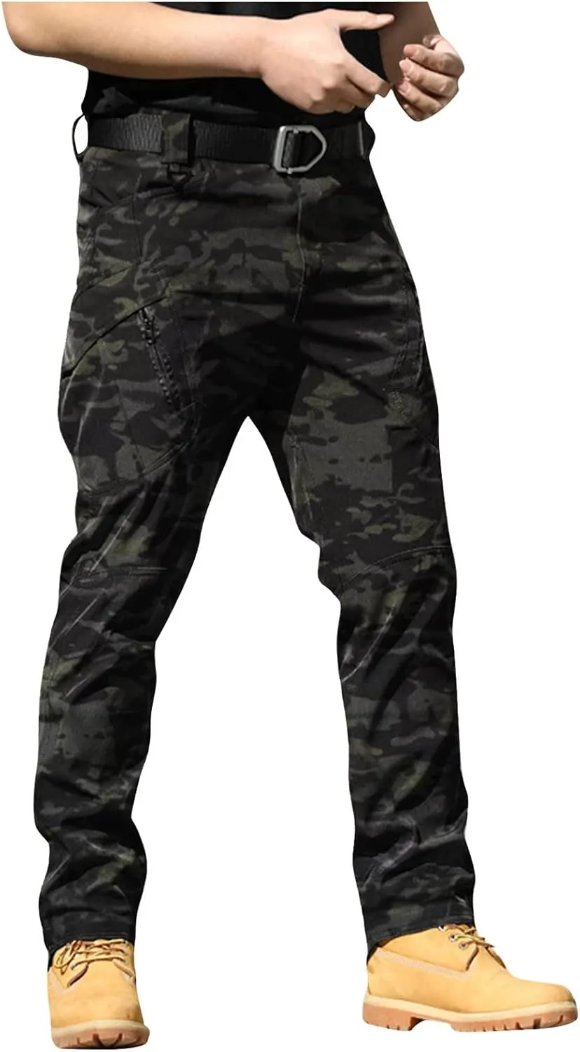 Summer Cargo Pants for Men, Utility Trendy Fit Outdoor Mens Work Pants