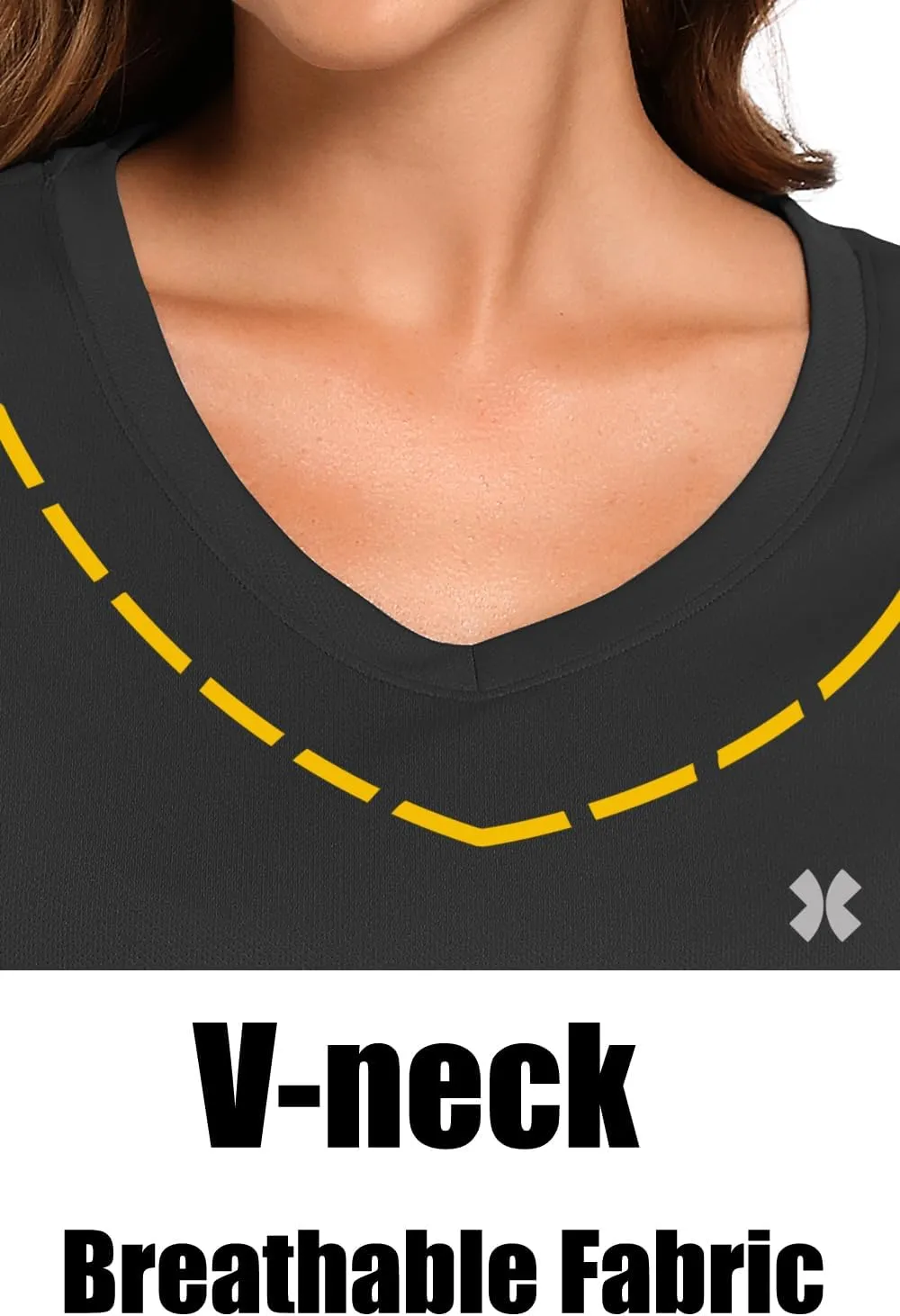 Summer T Shirts for Women Athletic Running T-Shirt Top Quick Dry UV Protection Gym Breathable Short Sleeve Sport Hiking Tops