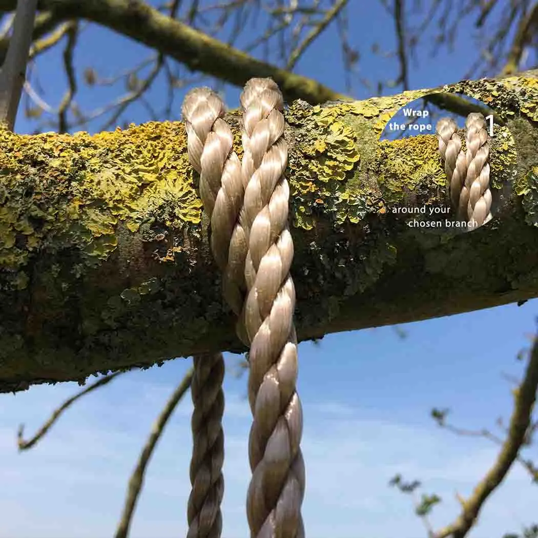 Tall Wooden Tree Swing - Outdoor Tree Swing