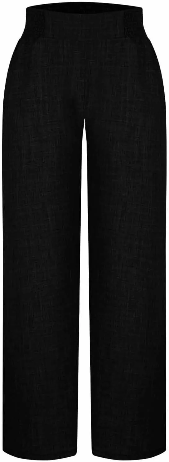 TARIENDY Womens Lightweight Pants Cozy High Waisted Pants Fashion Wide Leg Trousers Summer Casual Trousers Beach Outfits