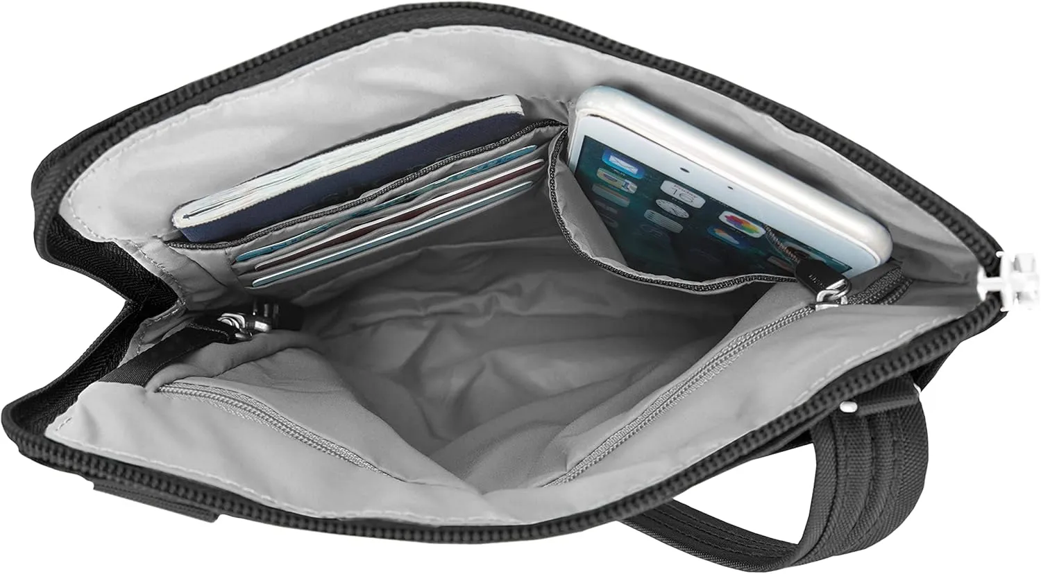 Travelon Anti-theft Classic Slim Double Zip Crossbody