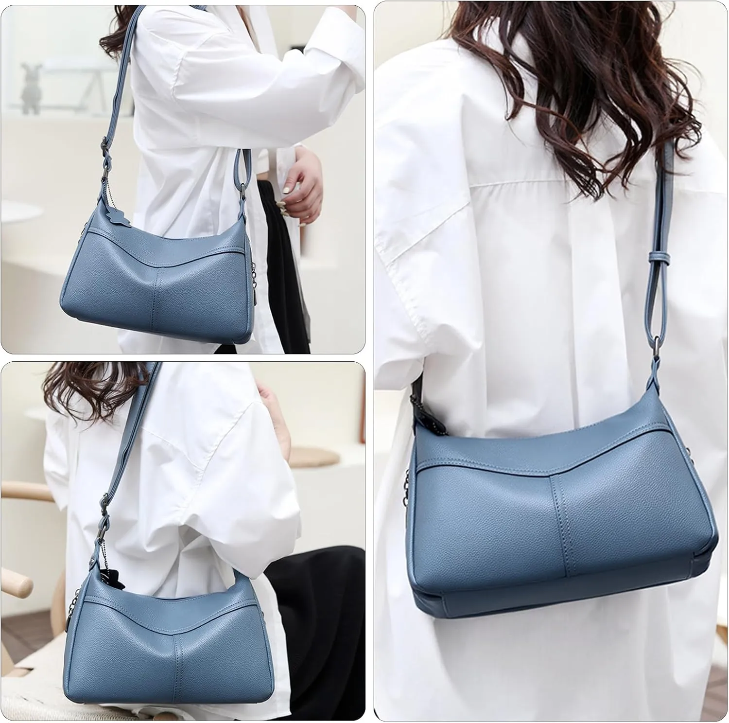 Trendy Hobo Bags for Women - PU Leather Crossbody Purses & Small Shoulder Handbags