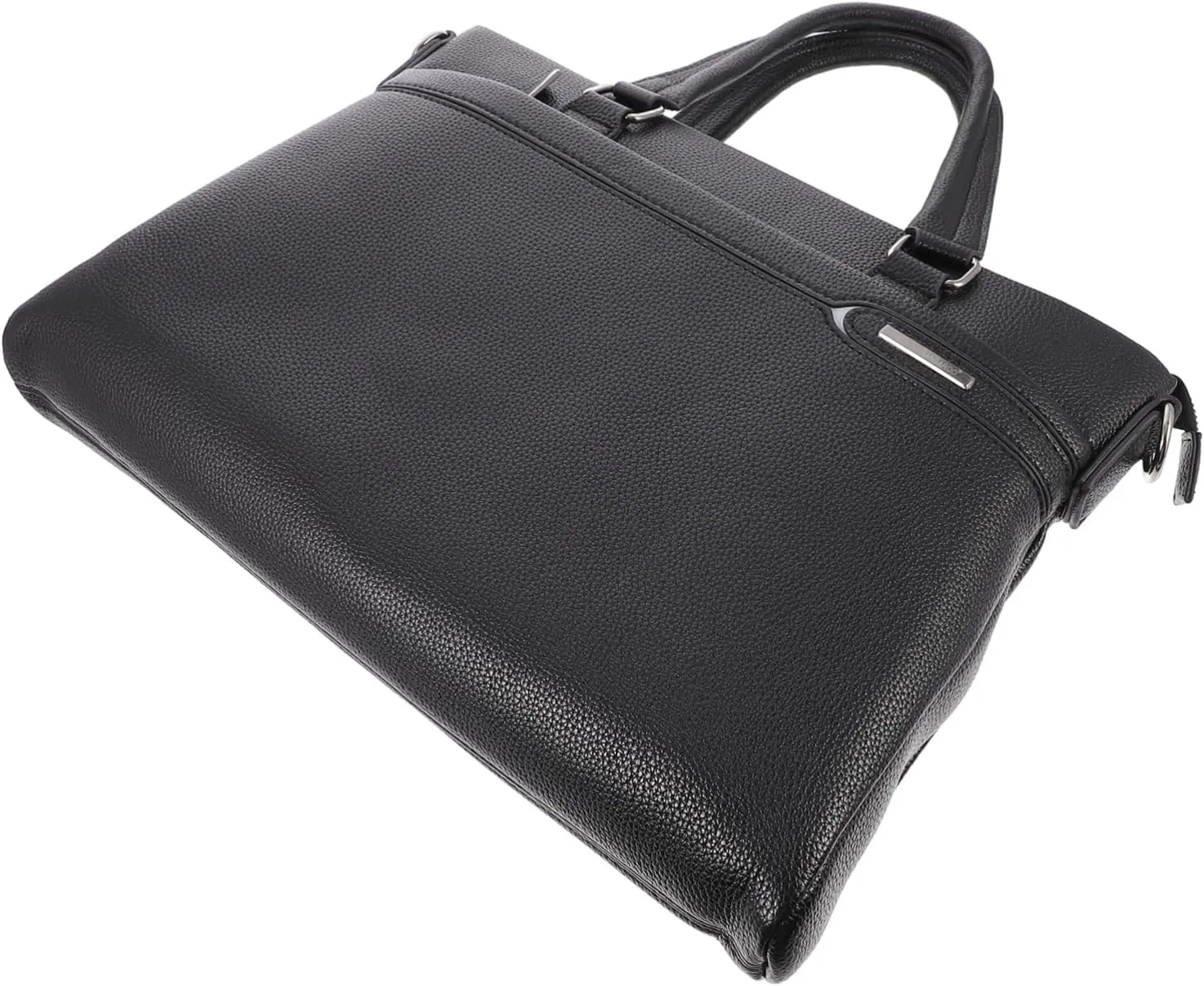 Versatile Business Travel Briefcase Men's Pu Leather Handbag Large Storage Space and Scratch-resistant