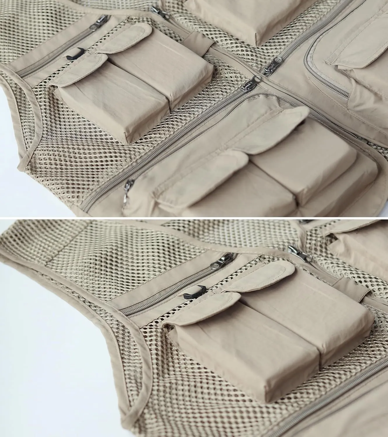 Versatile Men's Summer Vest for Fishing, Travel, Outdoor Work, Safari and Photography with Multiple Pockets