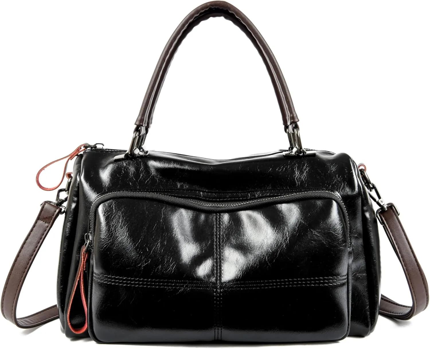 Vintage Large Shoulder Bag Women Chain Boston Handbags Trendy Crossbody Purse Bag