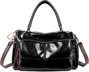 Vintage Large Shoulder Bag Women Chain Boston Handbags Trendy Crossbody Purse Bag