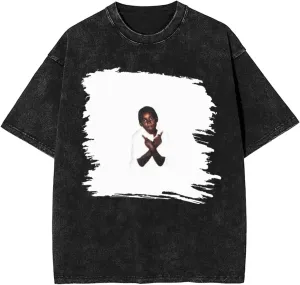 Vintage Shirt Mens Womans Oversized T Shirts Washed Short Sleeve Graphic Tee Crew Neck T-Shirt Breathable Retro Unisex Tops
