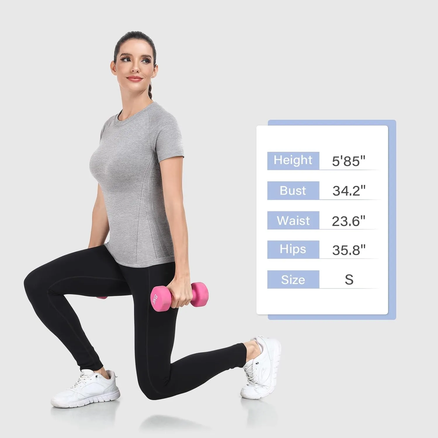 WANAYOU 2 Pack Workout Shirts for Women,Workout Tops for Women Short Sleeve,Breathable Yoga T Shirts Athletic Gym Gym Shirt