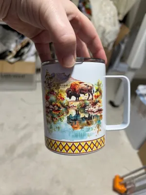 Western Themed Insulated 15 oz Mugs