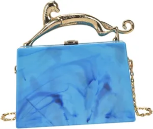 Women Acrylic Purse Trendy Handbag for Wedding Prom Party Engagement Birthday