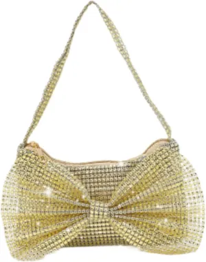 Women Evening Clutch Bag Trendy Rhinestones Purse for Engagement Party Commuting