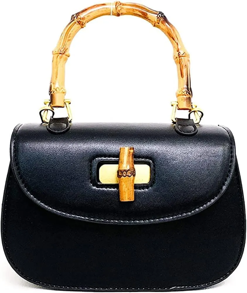 Women Trendy Saddle Bag Special Retro Handle Bags Color Strap Shoulder Bag
