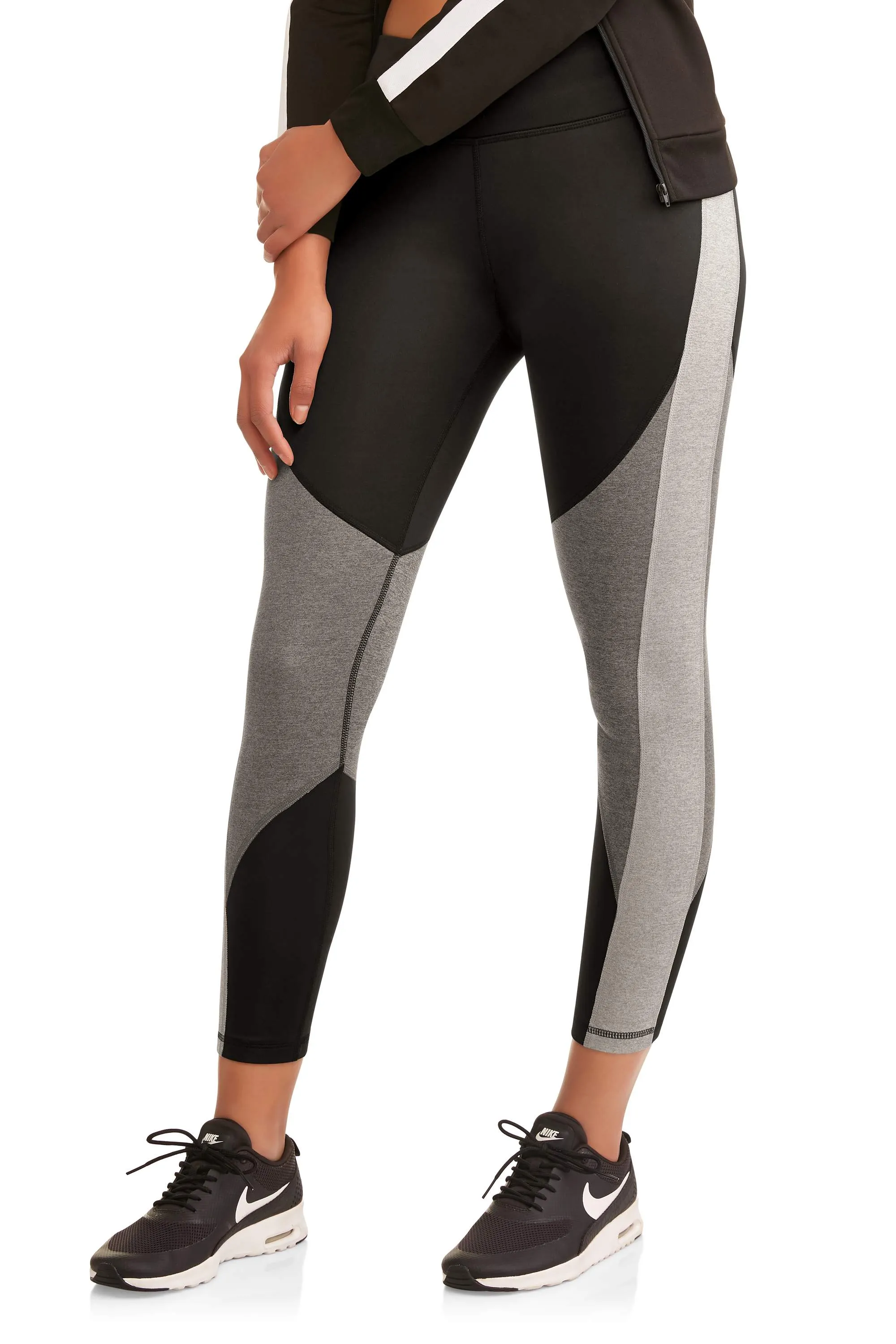 Women's Active Heathered Colorblock Performance Leggings