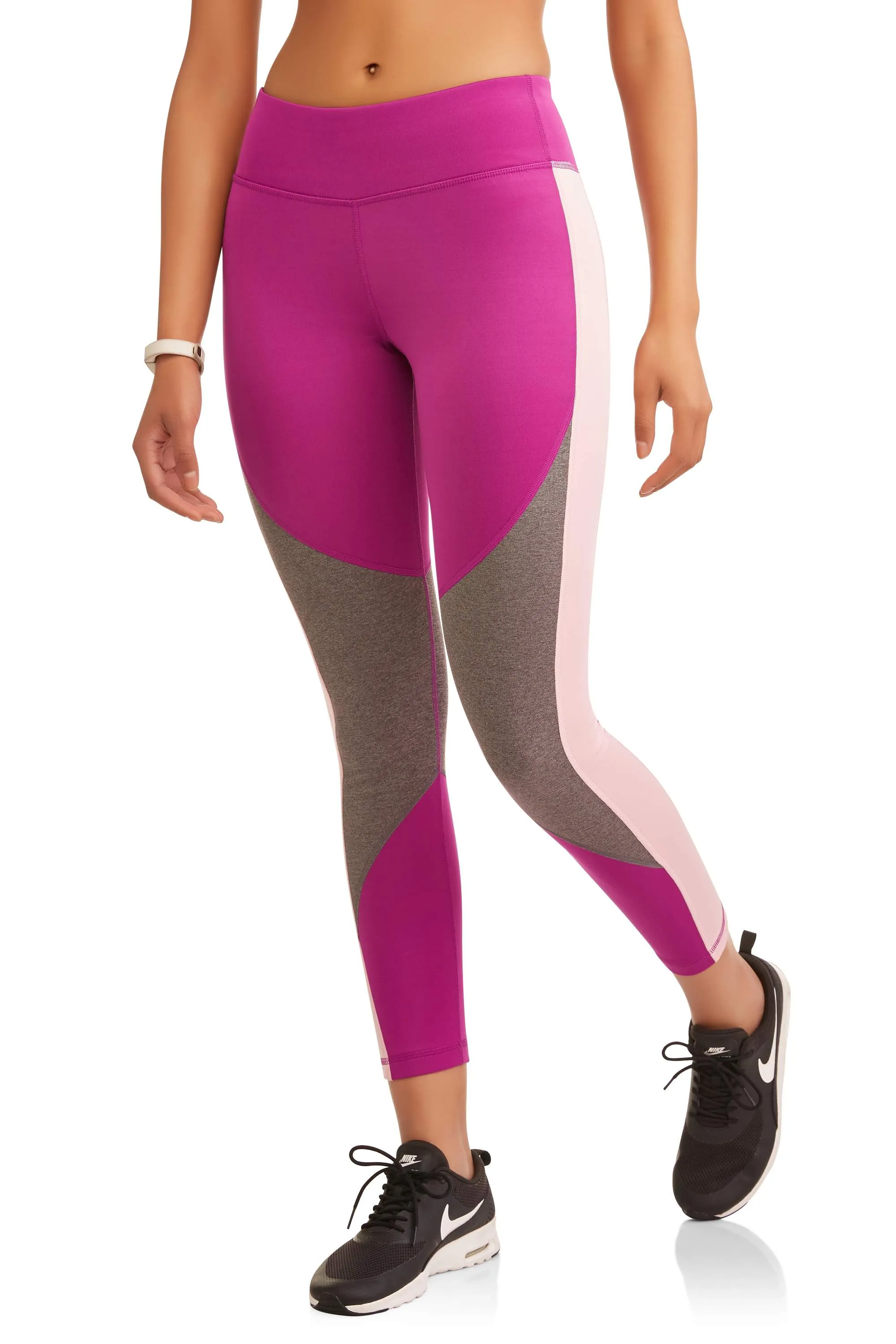 Women's Active Heathered Colorblock Performance Leggings